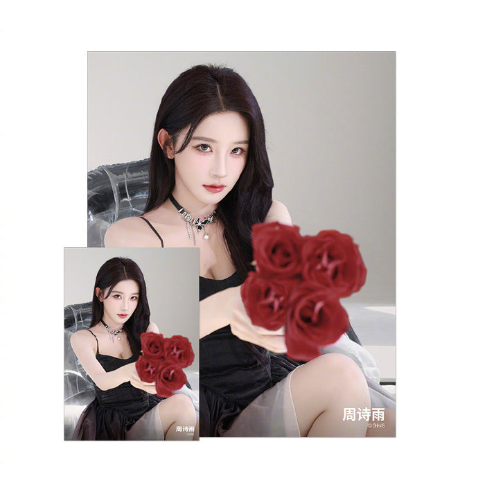 SNH48 Zhou Shiyu "Rain Love" Mini Poster and Photo Set